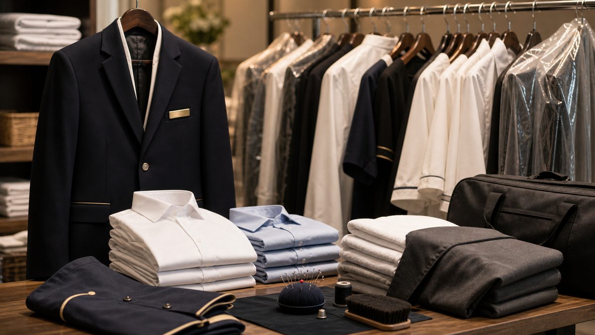 Corporate and hotel garment care, uniforms, and guest garments at True North Tailor