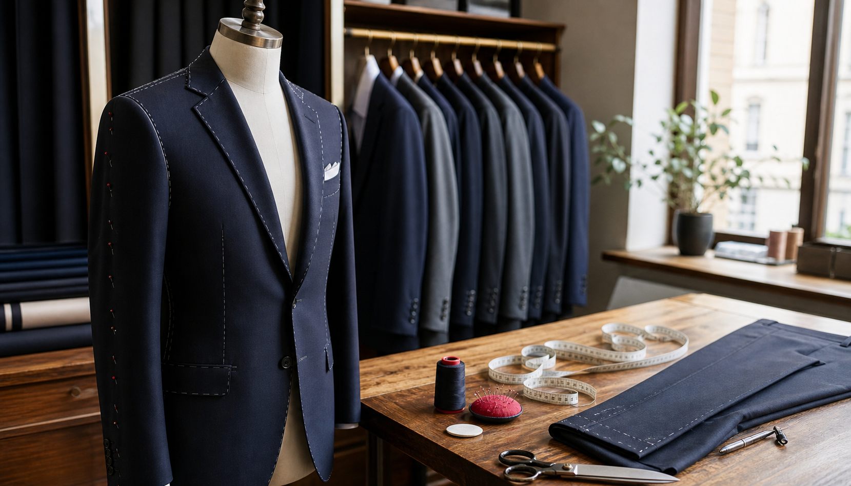 Business suit alterations and tailoring at True North Tailor